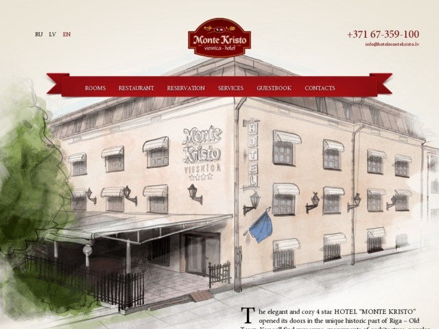 Monte Kristo viesnīca, Kalēju iela 56, SIA