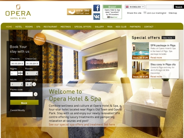 Opera Hotel & SPA viesnīca, Hotel BellevueSIA, 