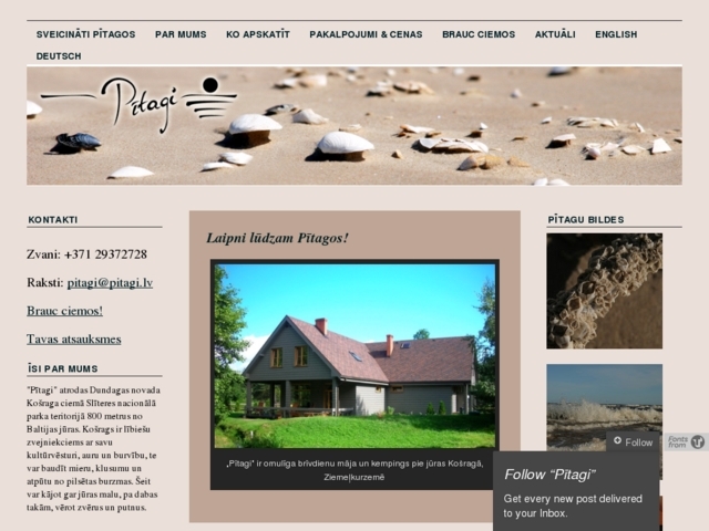 Pitagi kempings, Sidija, SIA