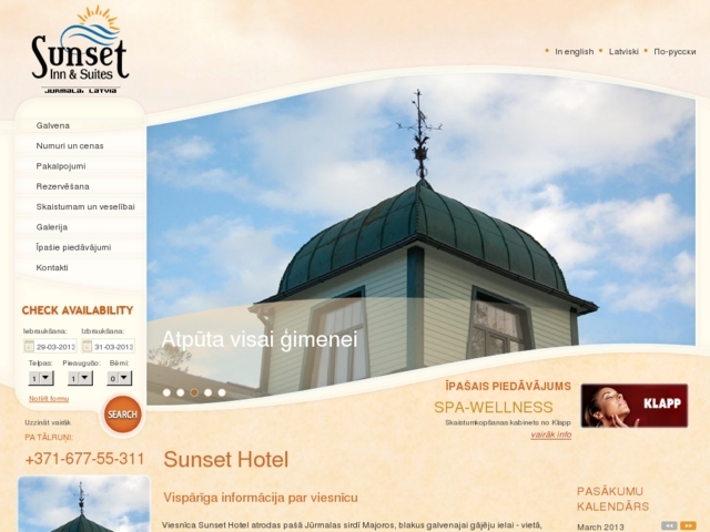 Sunset hotel viesnīca, Sunset group, SIA